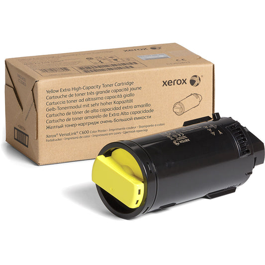 XEROX GENUINE XEROX YELLOW EXTRA HIGH CAPACITY TONER CARTRIDGE FOR THE VERSALINK C600
