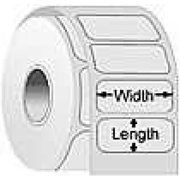 Epson L90 Labels, 2.20" X 1.00", Black, 1000 Labels Per Roll, 10 Rolls