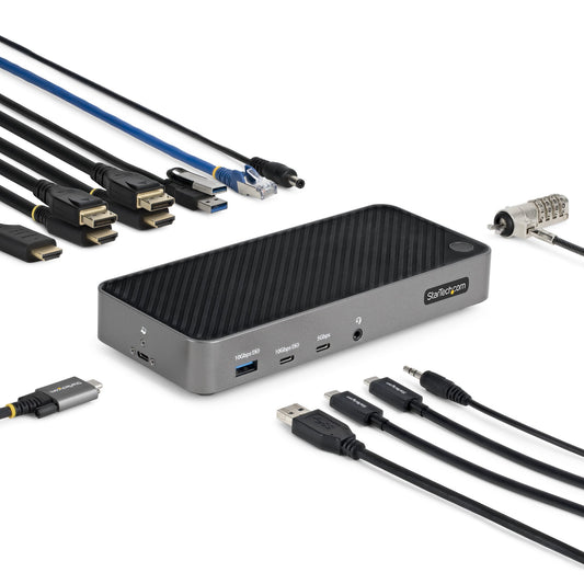 StarTech USB-C TRIPLE MONITOR DOCKING STATION 2XHDMI AND/OR DP GBE