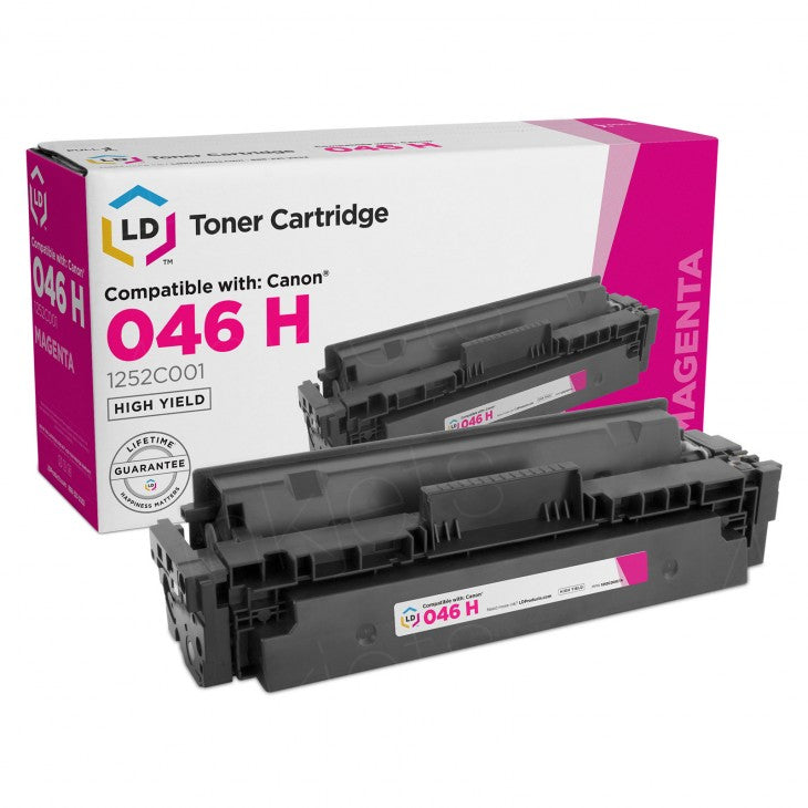 CANON 046H MAGENTA HIGH YIELD TONER CARTRIDGE (1252C001) COMPATIBLE WITH: CANON