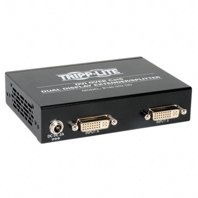 TRIPP LITE B140-002-DD  2-PORT DVI OVER CAT5/6 SPLITTER/EXTENDER, BOX-STYLE TRAN