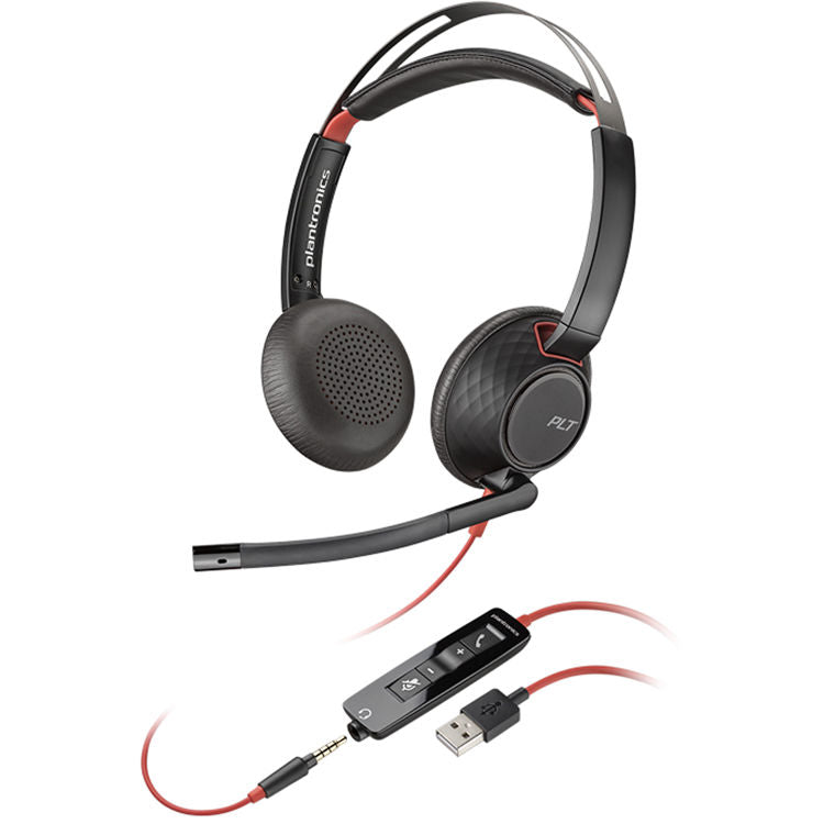 HPI POLY BLACKWIRE C5220 HEADSET STEREO - USB-C USB-A - WIRED
