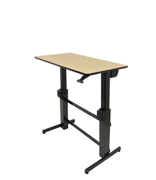 ERGOTRON WORKFIT-D SIT-STAND DESK BIRCH SURFACE
