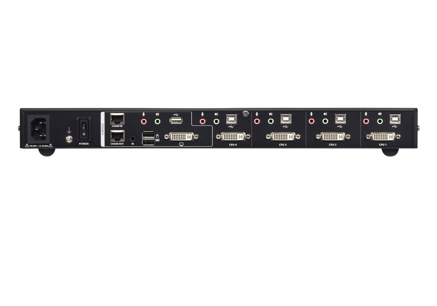 4-PORT DVI QUAD-IN-ONE KVMP REPLACES CM1