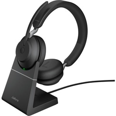 Jabra Evolve2 65 Link390a UC Stereo Stand BLK