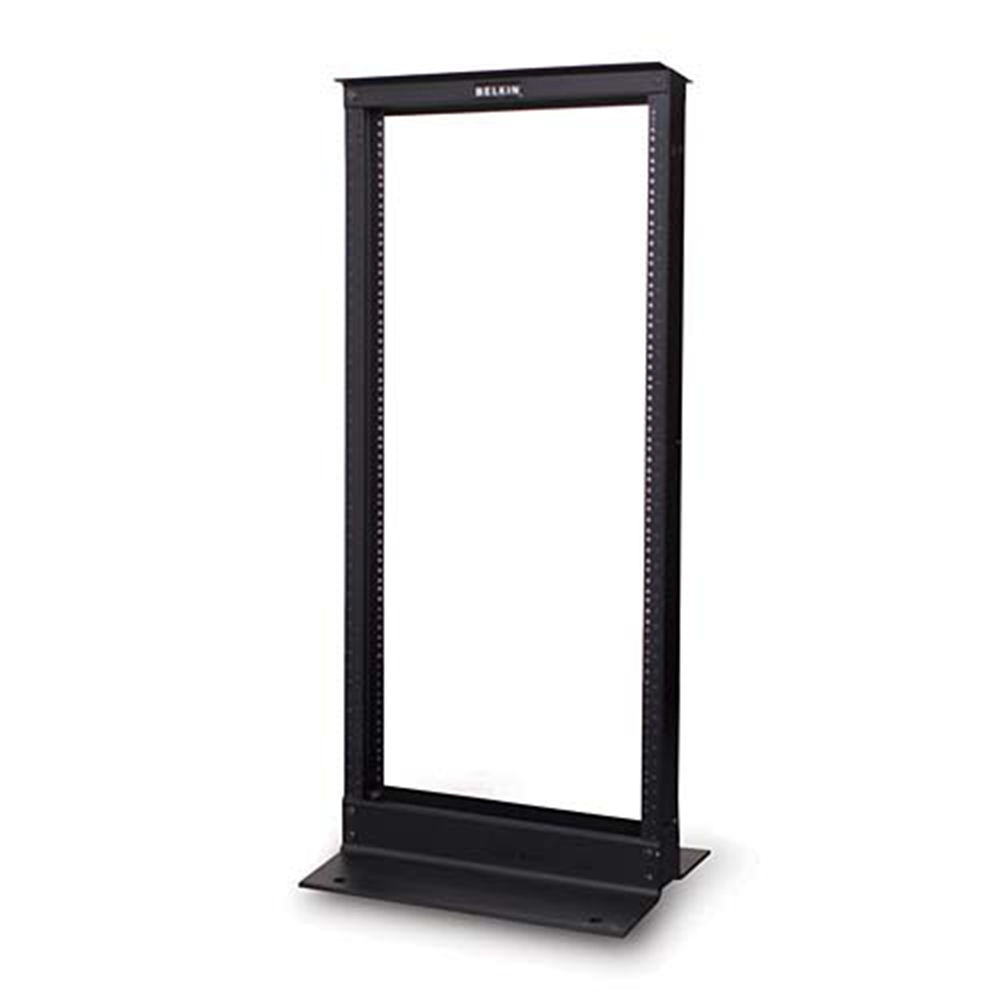 24U OPEN RACK 2POST 19IN BLK