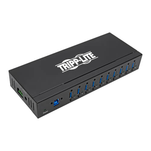 EATON TRIPP LITE SERIES 10-PORT INDUSTRIAL-GRADE USB 3.X (5GBPS) HUB - 20 KV ESD