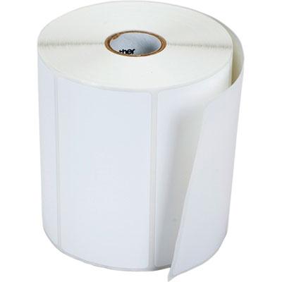 ADHESVE PAPR ROLLS LABEL, 4X2 IN,12PK