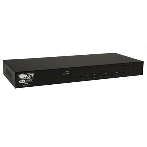 EATON TRIPP LITE SERIES 8-PORT 1U RACK-MOUNT USB/PS2 KVM SWITCH WITH ON-SCREEN D