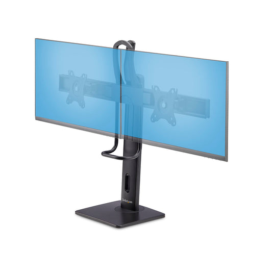 StarTech CROSSBAR DUAL MONITOR DESK STAND FOR DOUBLE 27-INCH SCREENS, VESA MOUNT 75X75/10