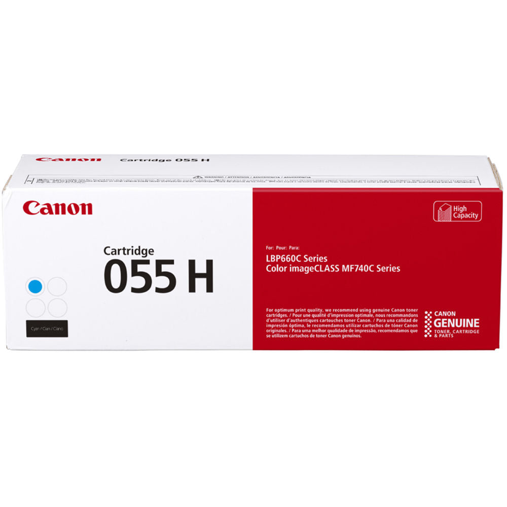 CANON 055 BLACK TONER CARTRIDGE, HIGH CAPACITY - FOR USE WITH LBP664CDW, MF741CDW, MF7