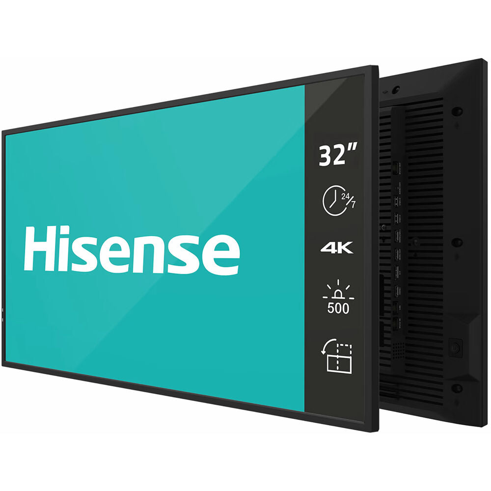 HISPRO 32" FHD 500Nits 24/7 Landscape & Portrait Speakers Android 11