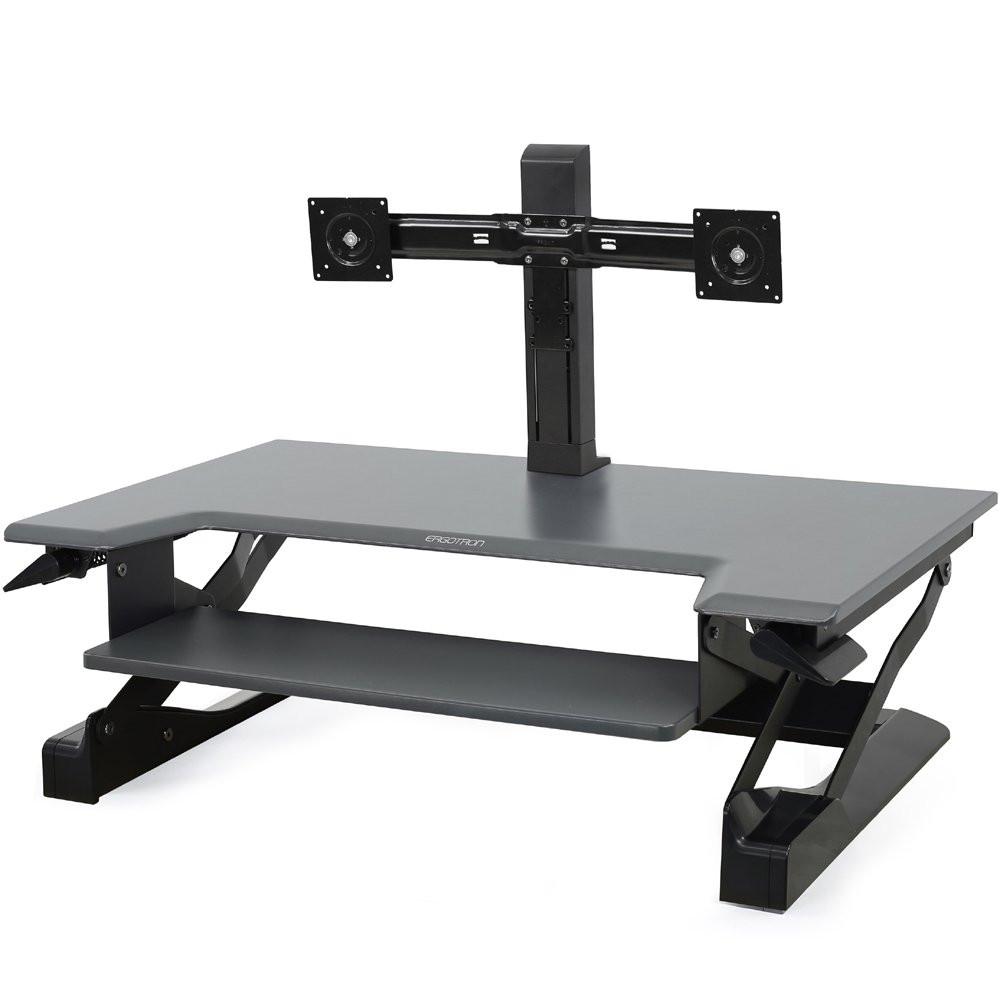 ERGOTRON STANDING DESK - SOLID METAL DESIGN - BLACK - ECONOMICAL DESIGN: OFFERS MEDIUM-SI