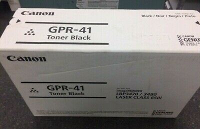 CANON GPR-41 BLACK TONER CARTRIDGE FOR USE IN IMAGERUNNER LBP3470 LBP3480 LASERC