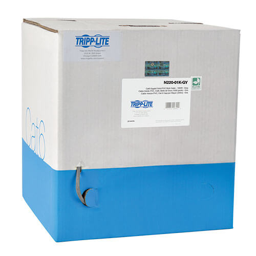 EATON TRIPP LITE SERIES CAT6 GIGABIT BULK UTP STRANDED 24 AWG CMR PVC CABLE, GRA