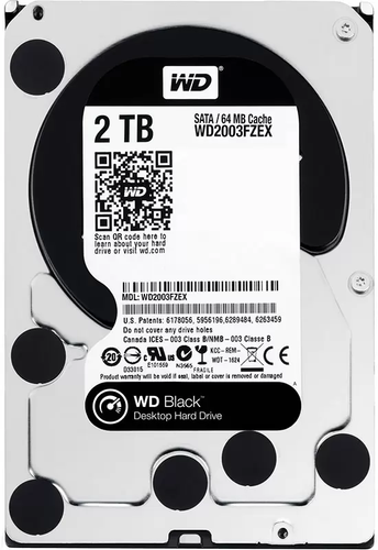 WD BLACK 2TB 3.5IN SATA
