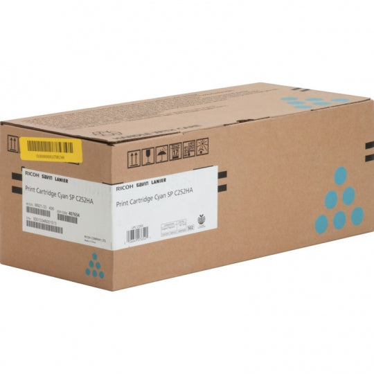 RICOH CYAN TONER CARTRIDGE FOR USE IN SPC252DN SPC252SF ESTIMATED YIELD 6,000 PA
