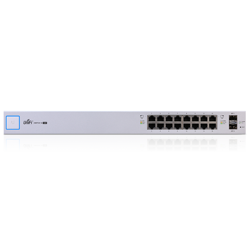 UBIQUITI UNIFI 16-PORT POE SWITCH - 16 PORTS - MANAGEABLE - 2 LAYER SUPPORTED -