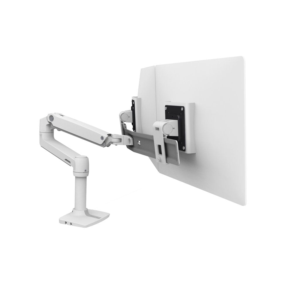 ERGOTRON LX DESK DUAL DIRECT ARM, BRIGHT WHITE TEXTURE