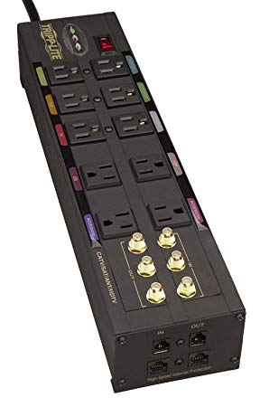 EATON TRIPP LITE SERIES ISOBAR 10-OUTLET HOME/BUSINESS THEATER SURGE PROTECTOR,