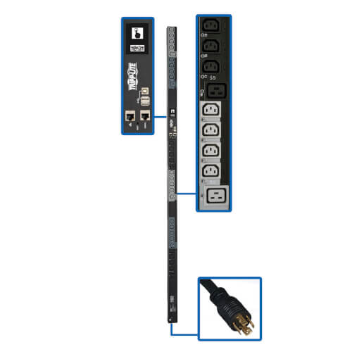 TRIPP LITE SERIES 6.7KW 200-240V 3PH SWITCHED PDU - LX INTERFACE, GIGABIT, 30 OU