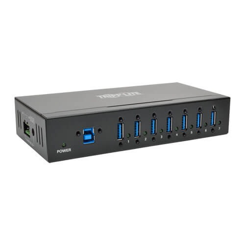 EATON TRIPP LITE SERIES 7-PORT INDUSTRIAL-GRADE USB 3.X (5GBPS) HUB - 20 KV ESD