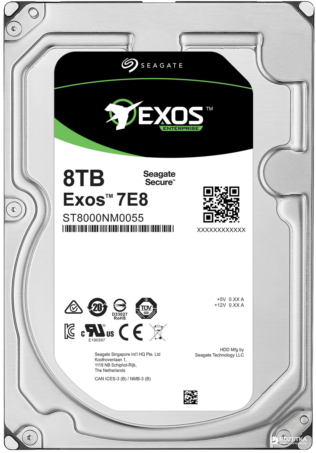 SEAGATE 8TB SATA 7200RPM  6GB/S 512E 3.5 INTERNALHDD