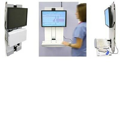 ERGOTRON STYLEVIEW VERTICAL LIFT HIGH-TRAFFIC AREA VERSION WHITE