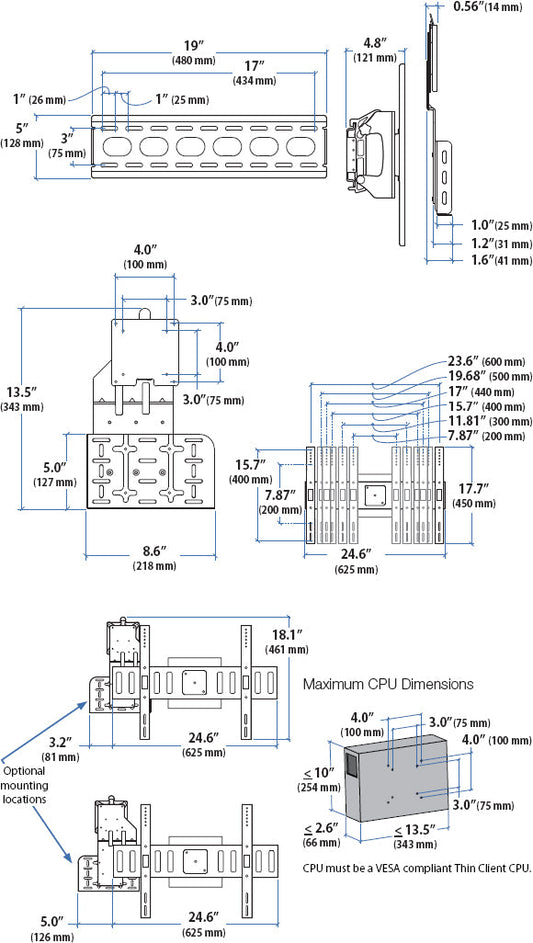 ERGOTRON SIM90 SIGNAGE INTEGRATION MOUNT