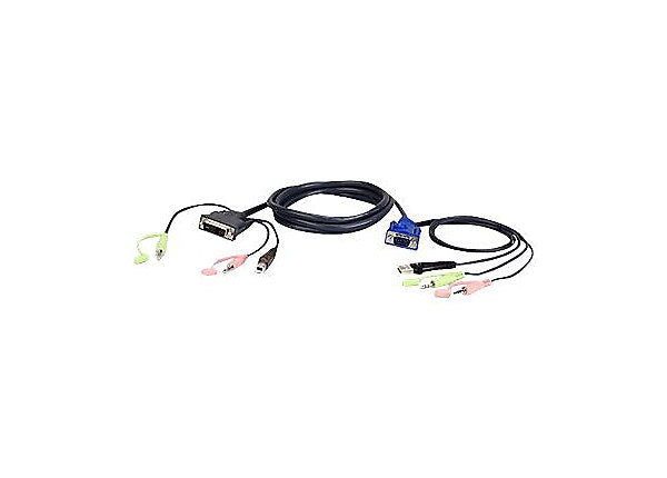 USB VGA TO DVI-A KVM CABLE W/AUDIO