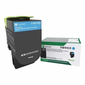 LEXMARK 71B1HC0 CYAN RETURN PROGRAM TONER CARTRIDGE FOR USE IN CS/CX417,517 ESTI