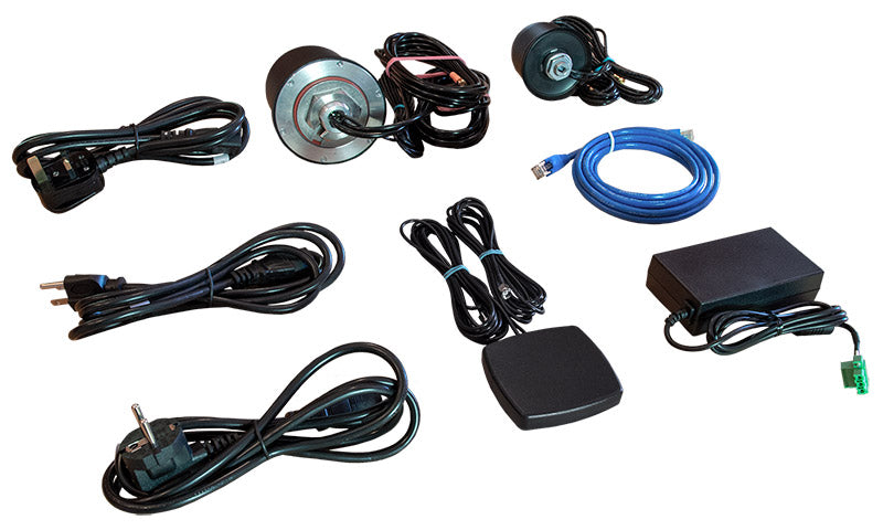 DIGI CONTAINS: AC/DC POWER SUPPLY, 12VDC; US, EU, UK POWER CORDS; ETHERNET CABLE; CEL