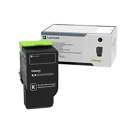 LEXMARK 78C0U10 BLACK TONER CARTRIDGE FOR USE IN CS/CX52X,62X ESTIMATED YIELD 10