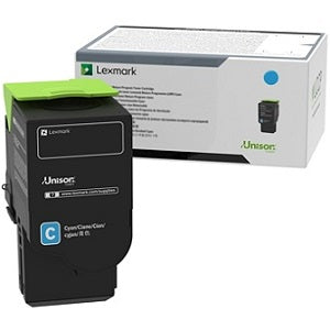 LEXMARK 78C0U20 CYAN TONER CARTRIDGE FOR USE IN CS521,CS/CX62X ESTIMATED YIELD 7