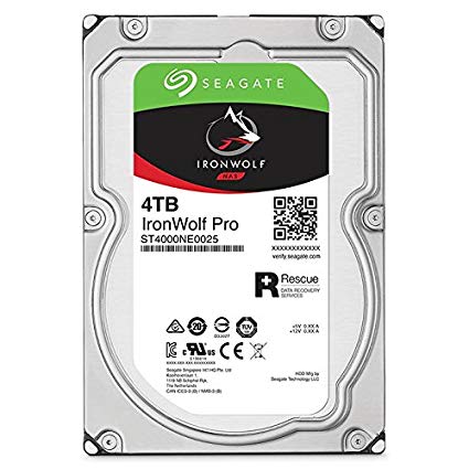 SEAGATE IRONWOLF PRO 4TB SATA 7200 RPM 128 MB 3.5