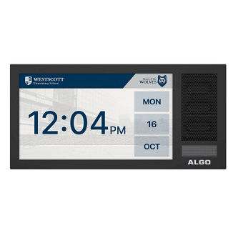 Algo IP DIGITAL DISPLAY WITH SPEAKER SINGLE-SIDED