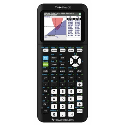 Texas TI84 Plus CE Graphing Black