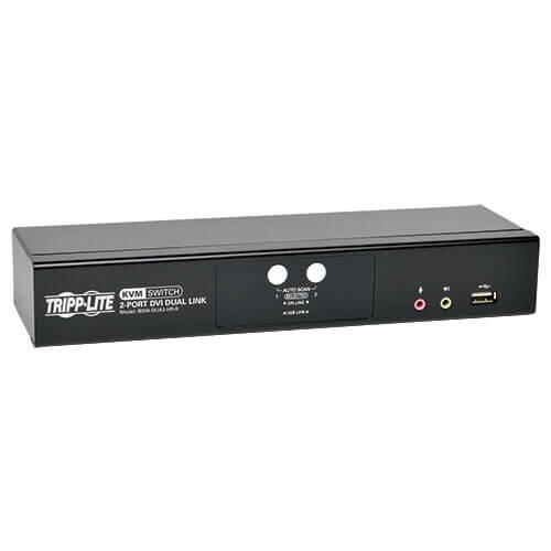 EATON TRIPP LITE SERIES 2-PORT DVI DUAL-LINK / USB KVM SWITCH WITH AUDIO AND CAB
