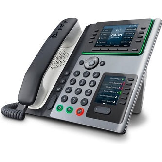 HP POLY EDGE E450 IP PHONE AND POE-ENABLED WITH POWER SUPPLY US