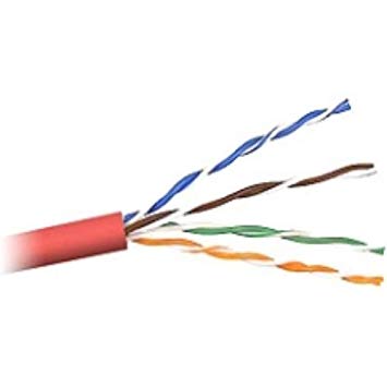 NETWORK CABLE - BARE WIRE - BARE WIRE - 1000 FT - UTP - ( CAT 5E ) - RED