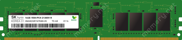 HYNIX 16GB DDR4-2666 RDIMM PC4-21300V-R 1RX4