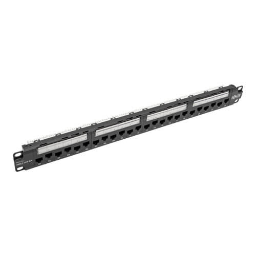 EATON TRIPP LITE SERIES 24-PORT 1U RACK-MOUNT CAT6A 110 PATCH PANEL WITH CABLE M