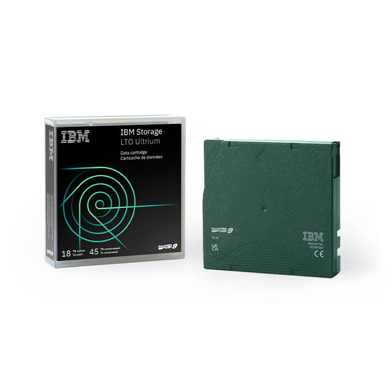 IBM LTO, Ultrium-9, 02XW568, 18TB/45TB, LTO-9