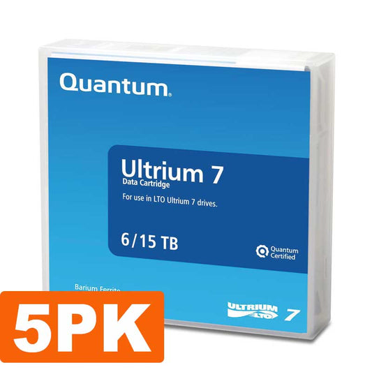 Quantum Tape, LTO, Ultrium-7, MR-L7MQN-01 6TB/15TB, LTO-7, 5/pk W cases