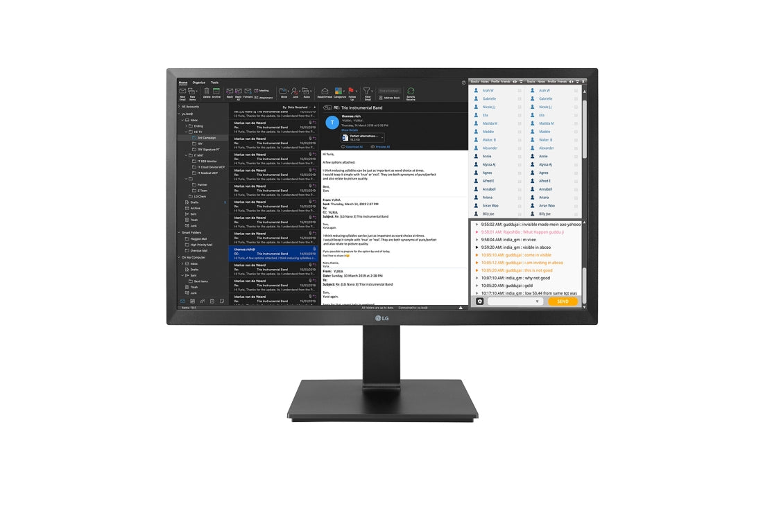 24IN LG MONITOR, 1920X1080, 16:9 IPS, DISPLAY PORT