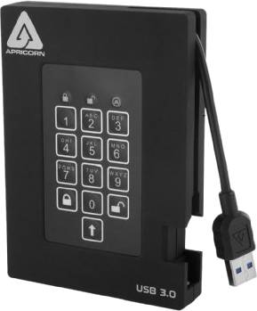 APRICORN FIPS VALIDATED, 256GB SSD USB 3.0