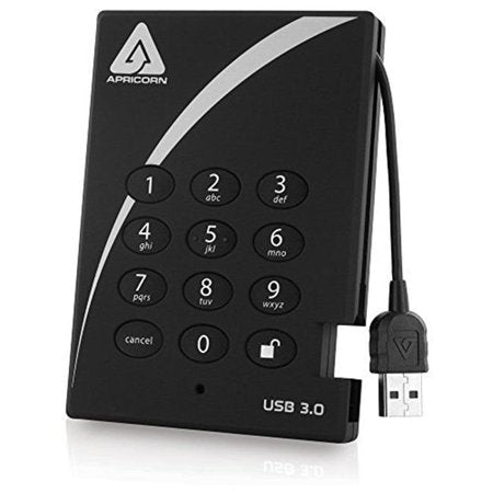 APRICORN 4TB SSD, AEGIS PADLOCK USB 3.0, 256B