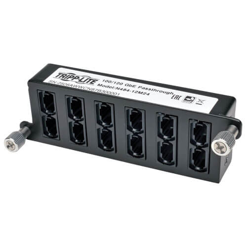 EATON TRIPP LITE SERIES 100GB/120GB PASS-THROUGH CASSETTE - (X12) 24-FIBER MTP/M