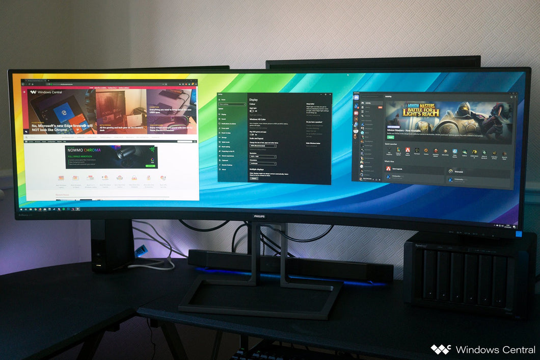 PHILIPS BRILLIANCE 499P9H 49 SUPERWIDE CURVED MONITOR, DUAL QHD 5120X1440 32:9,