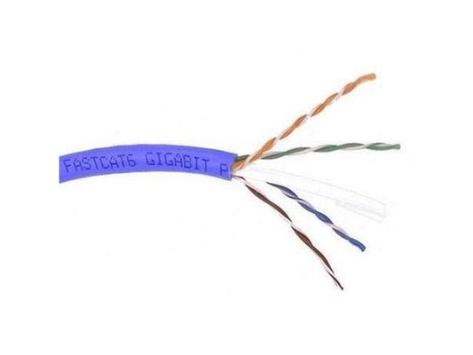 BELKIN CAT6 SOLID BULK CABLE 4PR;24AWG; 500 BLUE
